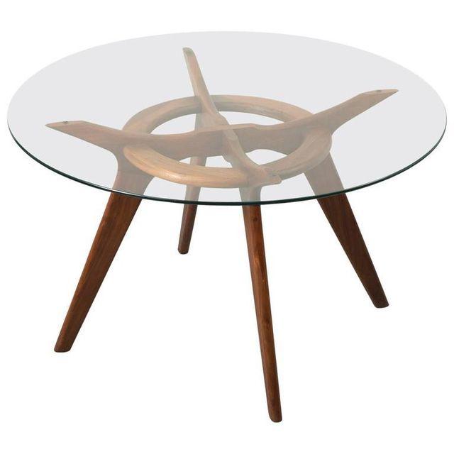 Adrian Pearsall Style Round  "Compass " Dining Table Adrian Pearsall Style Round  "Compass " Dining Table