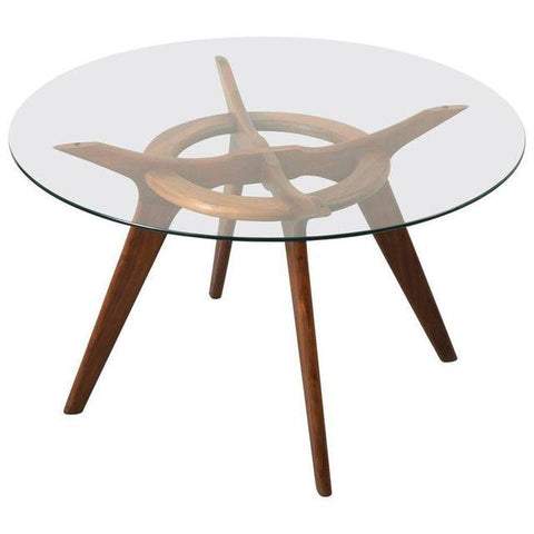 Adrian Pearsall Style Round  "Compass " Dining Table Adrian Pearsall Style Round  "Compass " Dining Table
