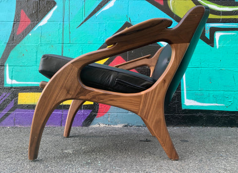 Adrian Pearsall Style Sculptural Lounge Chair Adrian Pearsall Style Sculptural Lounge Chair