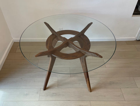 Adrian Pearsall Style Round  "Compass " Dining Table Adrian Pearsall Style Round  "Compass " Dining Table