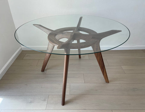 Adrian Pearsall Style Round  "Compass " Dining Table Adrian Pearsall Style Round  "Compass " Dining Table