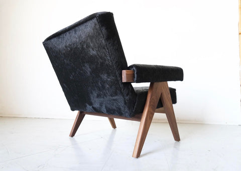 Custom "Jeanneret" Arm Chair ( Fabric )