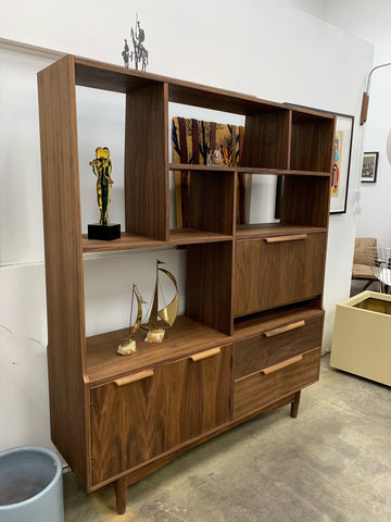 Custom Mid Century Wall Unit /Room Divider Custom Mid Century Wall Unit /Room Divider