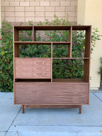 Custom Mid Century Wall Unit /Room Divider Custom Mid Century Wall Unit /Room Divider