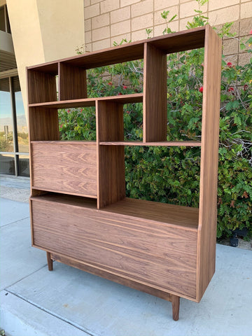 Custom Mid Century Wall Unit /Room Divider Custom Mid Century Wall Unit /Room Divider