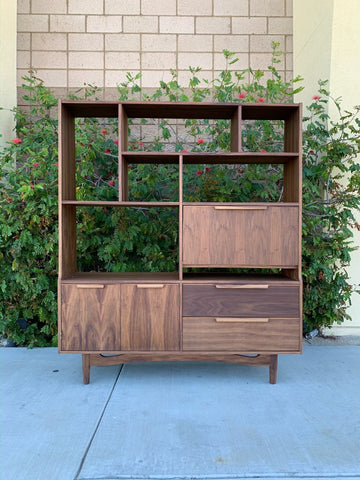 Custom Mid Century Wall Unit /Room Divider Custom Mid Century Wall Unit /Room Divider