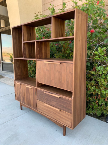 Custom Mid Century Wall Unit /Room Divider Custom Mid Century Wall Unit /Room Divider