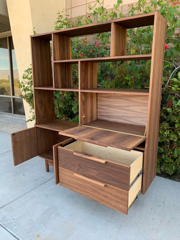 Custom Mid Century Wall Unit /Room Divider Custom Mid Century Wall Unit /Room Divider