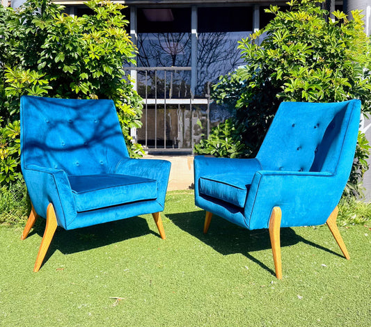 Pair of 1960’s "Lawrence Peabody" Style Chairs