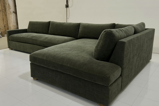 "The Grove" Deep Sectional Chaise Sofa