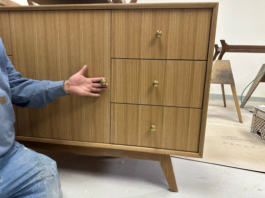 55” Rift White Oak Single Sink Vanity