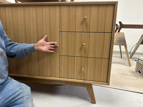 55” Rift White Oak Single Sink Vanity