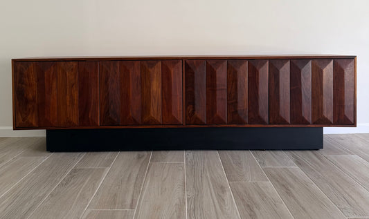 96" Cubist Low Media Credenza