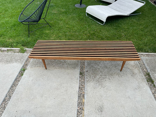 Custom Slatted Bench
