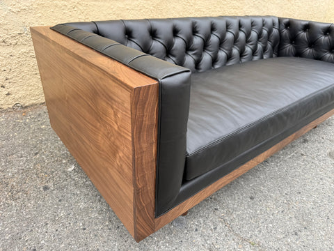 CUSTOM WALNUT "MILO CASE" SOFA
