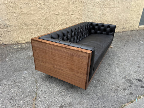 CUSTOM WALNUT "MILO CASE" SOFA
