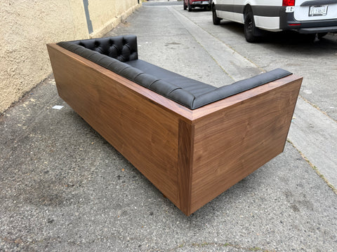 CUSTOM WALNUT "MILO CASE" SOFA