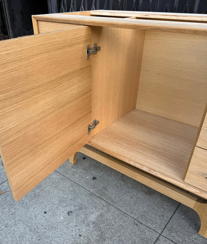 48" Brasilia Style Single Sink Bathroom Vanity- White Oak
