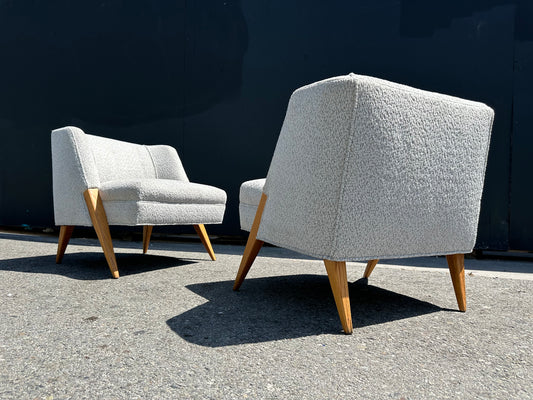 Pair of Lounge Chairs Attributed to Gio Ponti