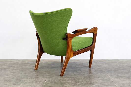 Custom Pearsall Style Wingback Chair