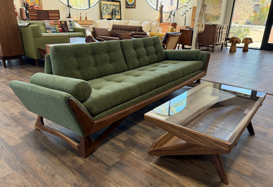 Custom Pearsall Gondola Style Sofa