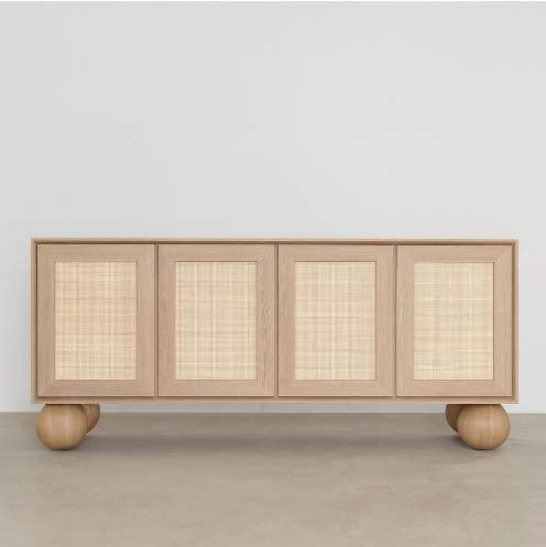 76" White Oak Renner Sideboard Credenza