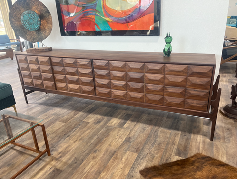 96" Handcrafted Brutalist Credenza