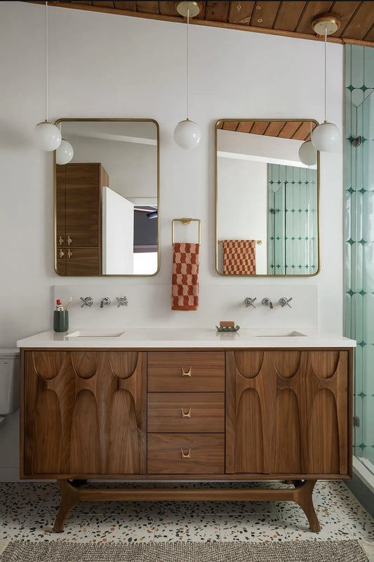 Brasilia Style Double Sink Vanity