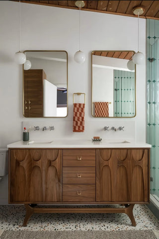 Brasilia Style Double Sink Vanity