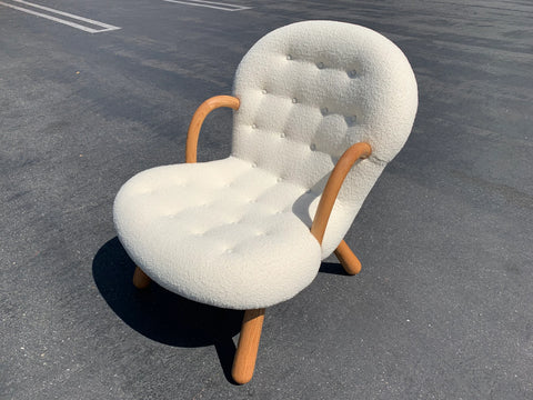Mid Century Style Clam Armchair