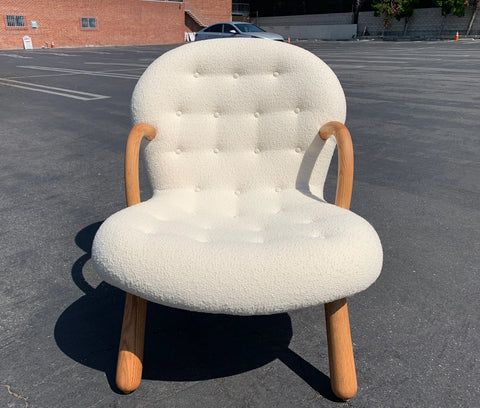 Mid Century Style Clam Armchair