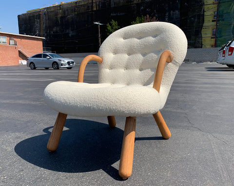 Mid Century Style Clam Armchair
