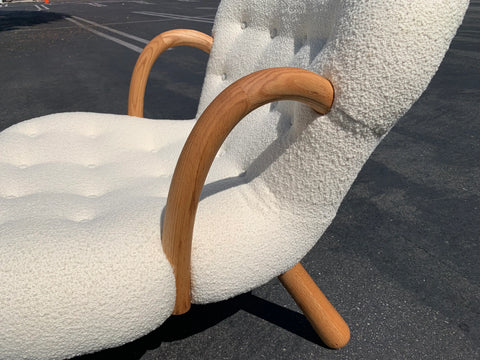 Mid Century Style Clam Armchair