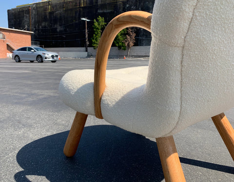 Mid Century Style Clam Armchair