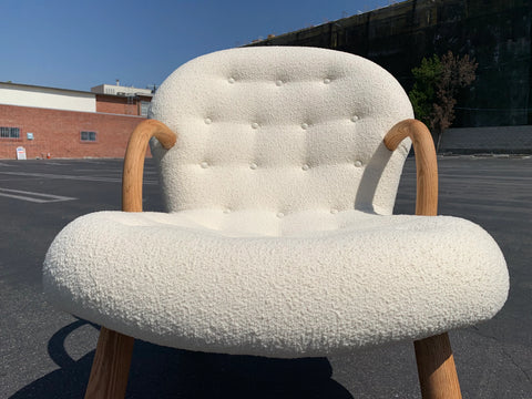 Mid Century Style Clam Armchair