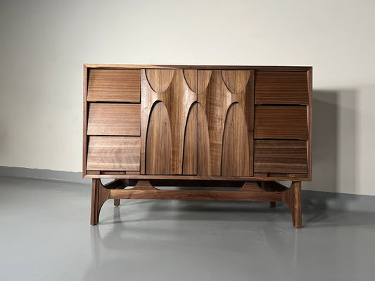 50” Walnut Brasilia Bathroom Vanity – Mid Century Sink Cabinet