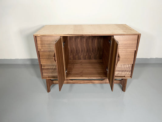 50” Walnut Brasilia Bathroom Vanity – Mid Century Sink Cabinet