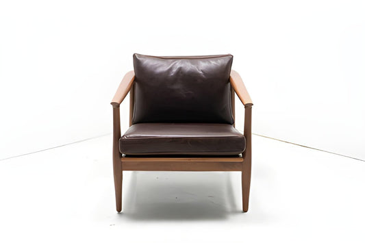 Mid Century Style "Dux" Leather Lounge Chair