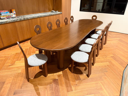 11 ft White Oak "Ogami" Dining Table
