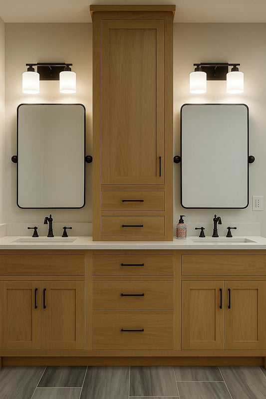 72" Shaker Style Inset Double Sink Vanity