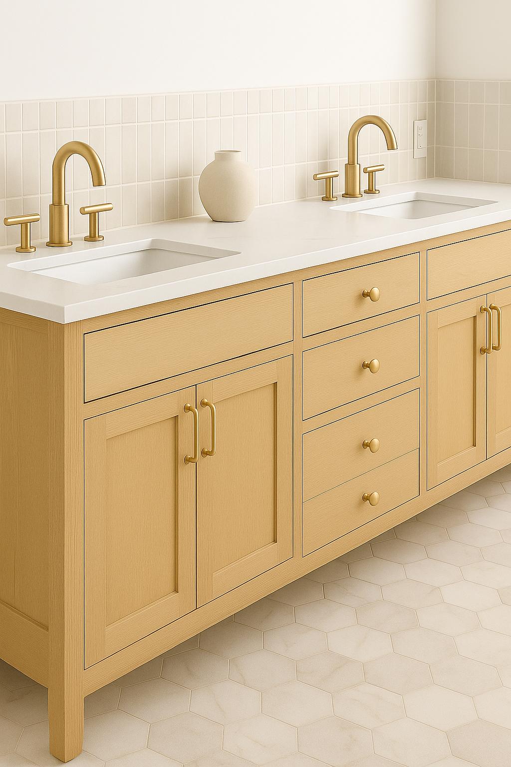 72” Inset Style Rustic Modern Farmhouse Double Sink Vanity