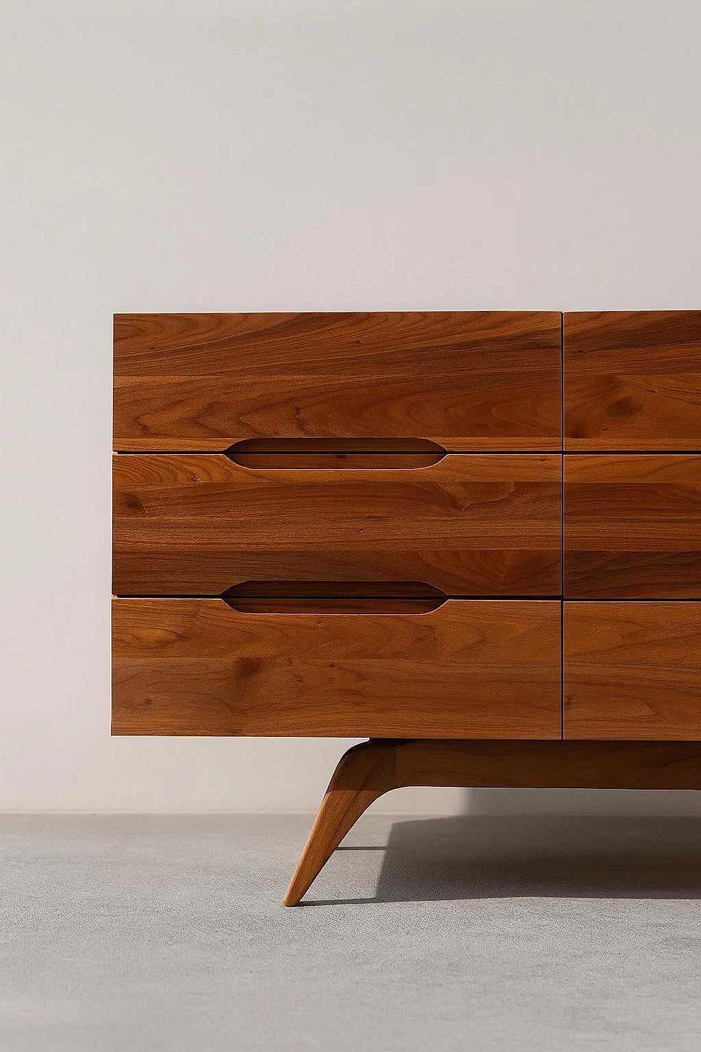 Custom Solid Walnut 9 Drawer Dresser West Coast Modern L.A Custom Solid Walnut 9 Drawer Dresser West Coast Modern L.A