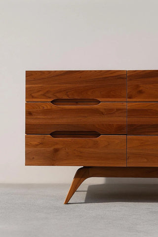 Custom Solid Walnut 9 Drawer Dresser