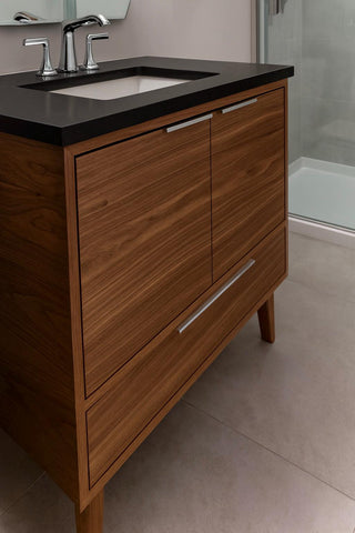 30" Custom single sink bathroom vanity , 2 doors , 1 drawer
