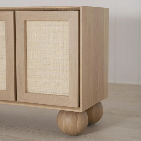 76" White Oak Renner Sideboard Credenza