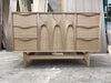 White Oak Brasilia Bathroom Vanity 55" Single Sink Cabinet 6 Drawers
