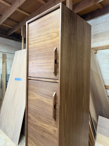 Mcm Walnut Linen Tower Cabinet | Custom size