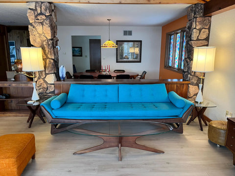 Custom Pearsall Gondola Style Sofa