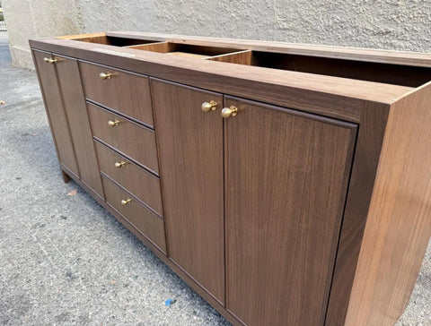 72" Beaded Inset Double Sink Vanity | 4 Drawers | Outlet Drawer is Extra