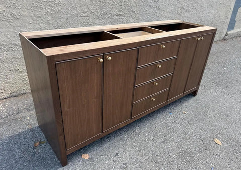 72" Beaded Inset Double Sink Vanity | 4 Drawers | Outlet Drawer is Extra